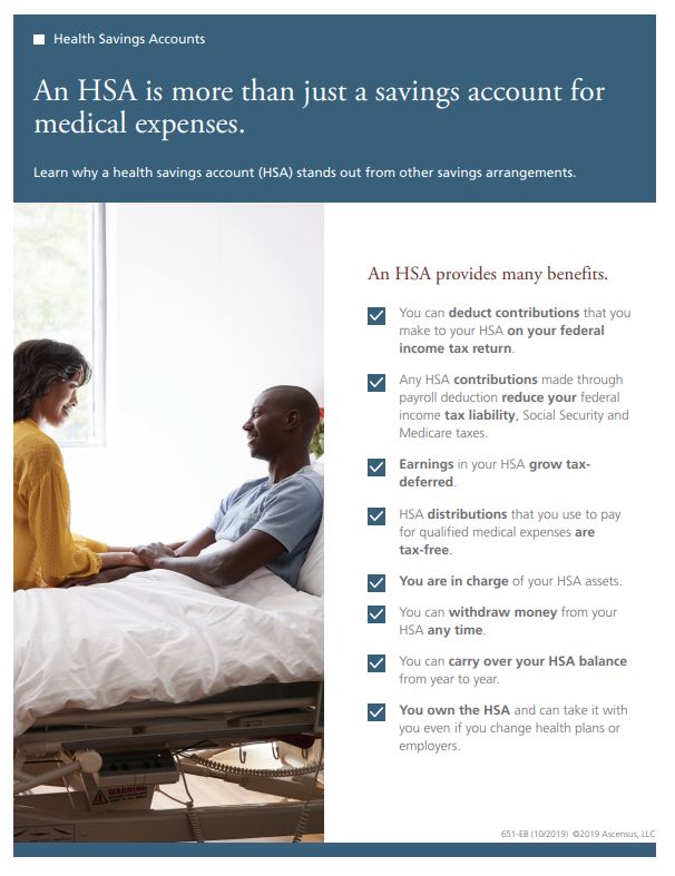 Couple at the hospital discussing a health savings account for medical expenses
